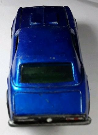 1967 HOT WHEELS REDLINE CUSTOM CAMARO BLUE CAR NO BLACK TOP GREEN INTERIOR RARE 4