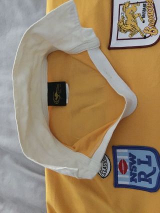 Brisbane Broncos Vintage Rugby League Shirt.  Rare. 4