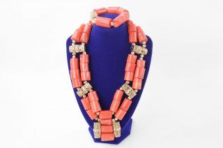 2 X Vintage & Retro Coral Necklace & Bracelet Set Huge Coral Beads (565g)