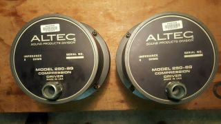 Altec Lansing 290 - G Big Alnico Driver Pair Vintage Audio