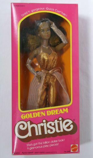 Vintage Barbie Christie Golden Dream Quick Curl 3249 Rare 1980 Mhb
