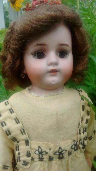 Simon Halbig Antique German Bisque Child Doll Mold 1080 Riveted Leather Body