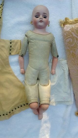 Simon Halbig Antique German Bisque Child Doll Mold 1080 Riveted Leather Body 3