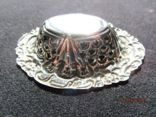 Solid silver pierced deep dish Birmingham 1900 Henry Charles Freeman Art Nouveau 4