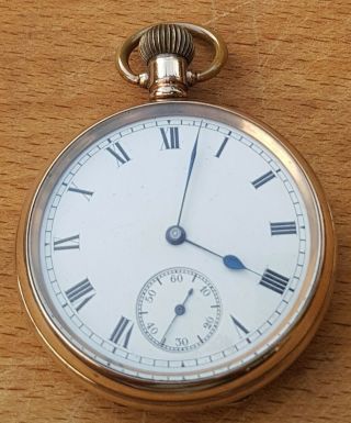 Antique Rolled Gold Cased Pocket Watch