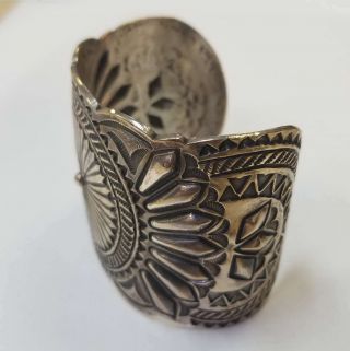 Vintage Sterling Silver Gilbert Tom Navajo Native American Bracelet Cuff GTBC9 3