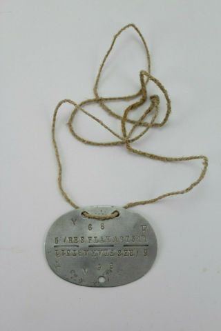 Wwii German Id Dogtag 5 Res Flak Abteilung 311 Germany E/0081