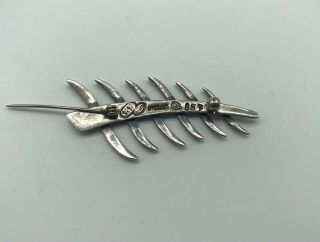 Sigi Pineda Sterling Silver Mexico Mexican Taxco Modern Brooch Pin Signed Artist 4