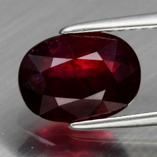 Rare 2.  54ct 9x6.  6mm Oval Natural Unheated Untreated Red Ruby,  Mozambique