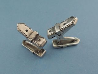 Authentic Vintage Hermes Silver Cufflinks - Paris c1970 2