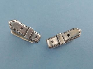 Authentic Vintage Hermes Silver Cufflinks - Paris c1970 6