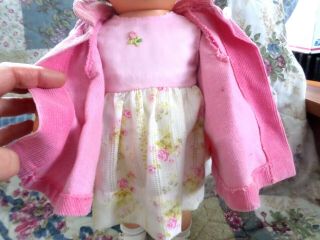 Mattel 1962 Chatty Cathy Baby Doll BRUNETTE TALKS Orig Coat Hat Underwear EX 3