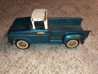 Vintage Tonka Toys 1959 Sportsman Deluxe Pick Up Truck Teal Blue
