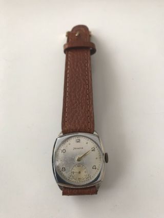 Vintage Helvetia square case fix lug mechanical watch 8