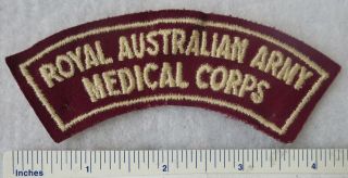 Royal Australian Army Medical Corps - Post Ww2 Australia Shoulder Flash Patch