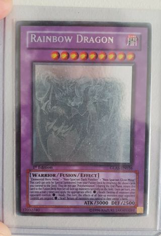 Rainbow Dragon MISPRINT (Ghost Rare) GLAS - EN036 (NM) 3