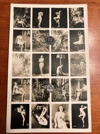 Rare Vintage Photograph 1921 Xan Stark Alta Studios 3.  5” X 5.  5” Sample Sheet 6