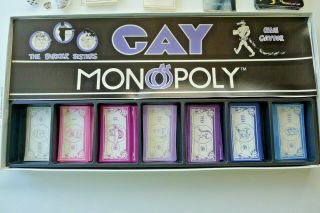 Gay Monopoly Parker Sisters A Celebration Of Gay Life Vintage 1983 Rare COMPLETE 2