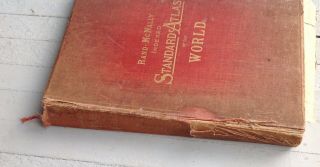 VINTAGE 1897 Rand McNally Standard Atlas of the World: Large Library Editio 2