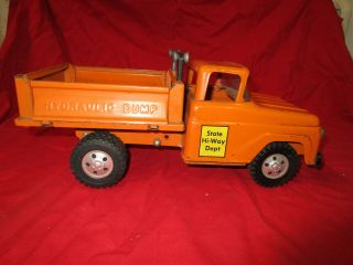 Vintage 1958s Tonka Toys State Hi - Way Dept Hydraulic Dump Truck 4