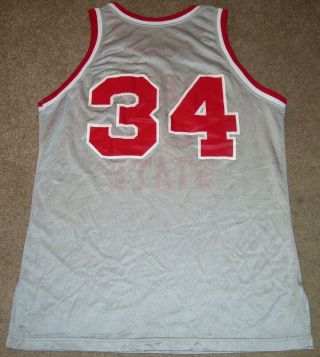 VTG AUTHENTIC 90 ' s LAWRENCE FUNDERBURKE OHIO STATE BUCKEYES CHAMPION JERSEY 46 3
