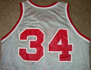 VTG AUTHENTIC 90 ' s LAWRENCE FUNDERBURKE OHIO STATE BUCKEYES CHAMPION JERSEY 46 4