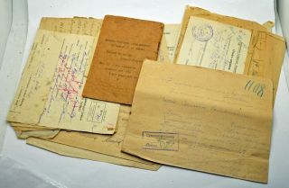 Post Ww2 Period Russian Ussr Different Paper Documents