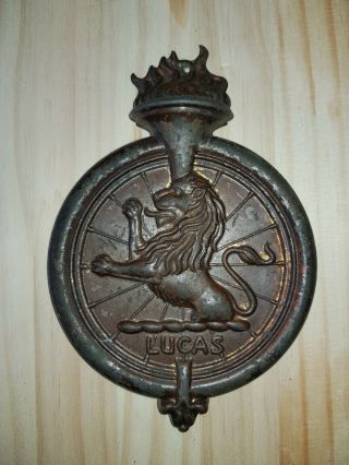Vintage Lucas King Of The Road Plaque
