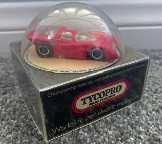 Tycopro Ferrari P5 Ho Scale Rare Vtg Red Car Ht 50 Motor Tyco Pro Slot 8806:400