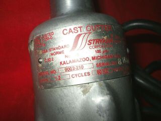 Vintage Stryker Corporation Cast Cutter Model 9002 - 210, 4