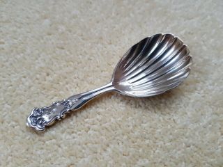 Antique Victorian Solid Silver Caddy Spoon.  London 1866.