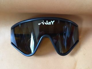 Vintage 80s Oakley Eyeshades Frogskins Sunglasses Black