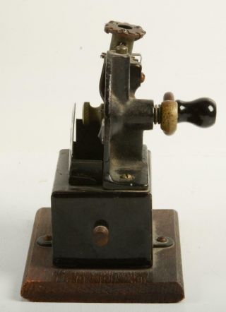RARE Antique Vintage Automatic US Pencil Sharpener Chicago Metal Crank 2