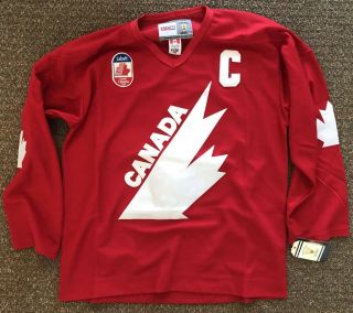 Wayne Gretzky Team Canada Cup Ccm Vintage Size 50 Hockey Jersey Nhl Nwt