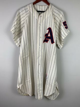 Vintage 1961 Game Worn University Of Alabama Baseball Jersey Size 44