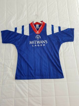 Rangers Vintage 1992 Football Shirt Size L 42 " - 44 "