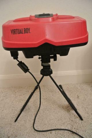 RARE Nintendo 3D Virtual Boy VB game system BOXED with Mario Tennis 3