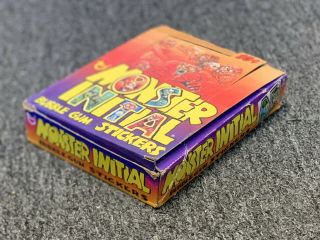 1974 Topps MONSTER INITIAL Box 35/36 Packs VERY RARE Wacky Packages 3