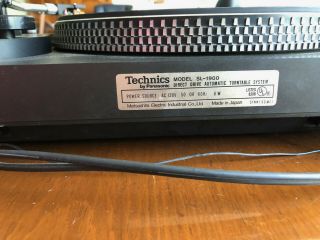 Turntable Technics SL - 1900 Fully Automatic Direct Drive vintage 6