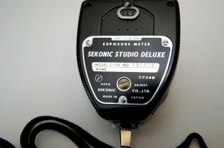 Sekonic Studio Deluxe exposure light meter vintage analogue camera photography 4
