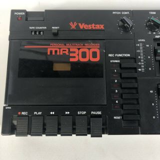 VESTAX MR 300 4 TRACK CASSETTE RECORDER TAPE DECK VINTAGE JAPAN W/ BOX 3