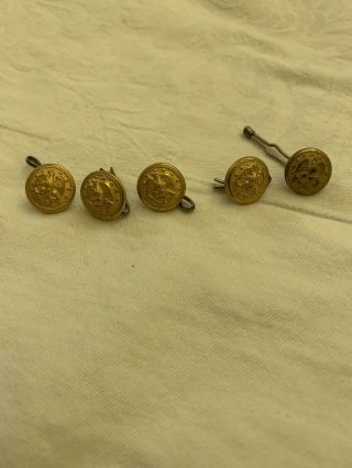 5 Vintage U.  S.  Navy Eagle & Anchor Buttons " Superior Quality "
