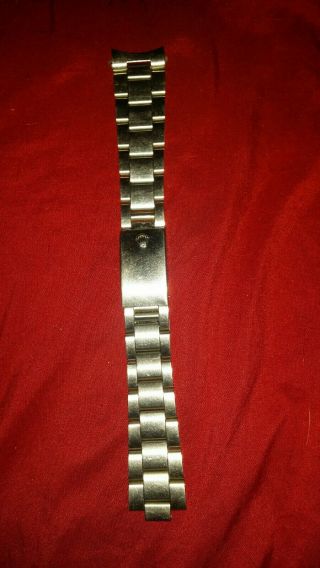 Vintage Rolex_ss Folded Oyster Bracelet Watch Band 19mm.  Only 1of 2 End Links