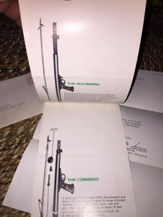Vintage 1966 NEMROD Spear Guns Comando Brochure Scuba Dive RARE Skindiving 7
