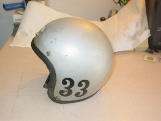 VINTAGE 1970 BELL TOPTEX MOTORCYCLE HELMET SNELL SIZE 7 1/8. 4