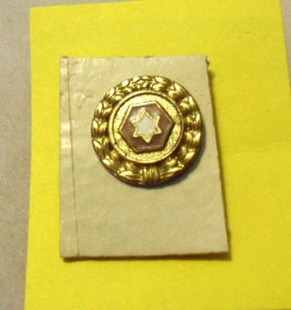 Hard To Find Wwii 1st Design 6th Army Lapel Pin Screw Back