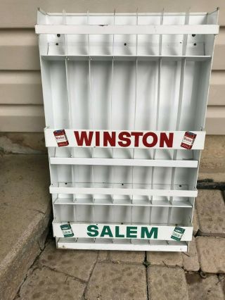 Cigarette Store Advertisement Display Metal Rack - Winston Salem/gas Station Vtg