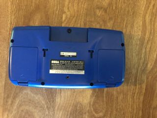 RARE Vintage SEGA Game Gear BLUE System.  9 Games,  8 Cases.  Travel Carry Case. 4