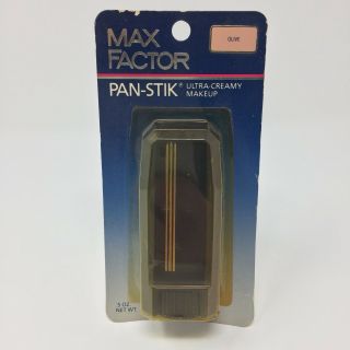 Vintage Max Factor Pan - Stik Ultra Creamy Makeup Olive Formula