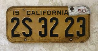 1947 California License Plate Collector Vintage Antique 1950 Dmv Tag